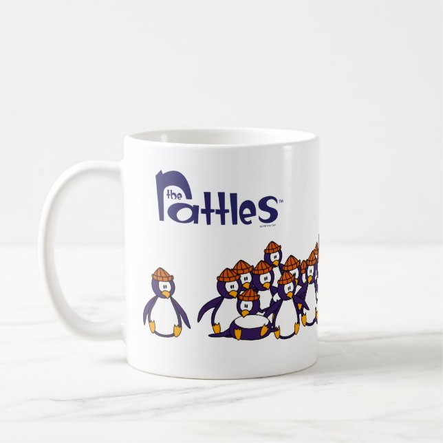 Caneca de café de queda dos pinguins (Esquerda)