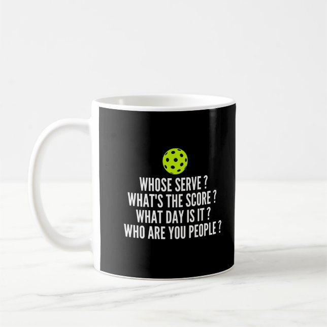 Caneca De Café De quem Serve? Qual é a pontuação? - Picleball Eng (Esquerda)