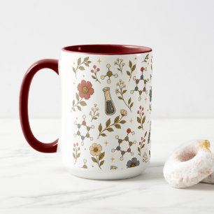 Caneca de Café de Química Floral Estética