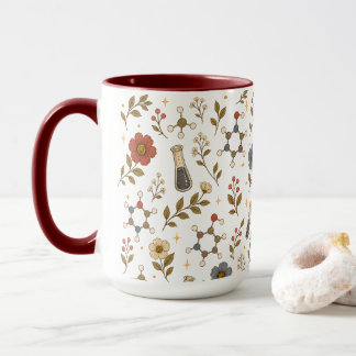 Caneca de Café de Química Floral Estética