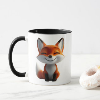 Caneca de Café de Raposa Fofa | Design de Caneca d