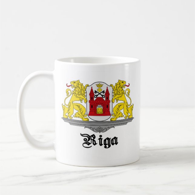 Caneca de café de Riga Latvia (Esquerda)