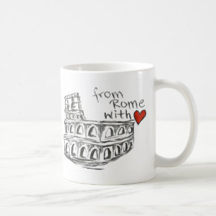 Caneca De Café De Roma com amor