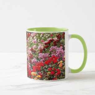 Caneca de café de rosa colorida