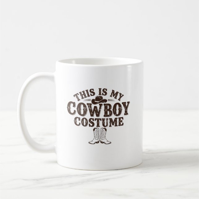 Caneca de Café de Roupa de Cowboy Bonito do Oeste  (Esquerda)