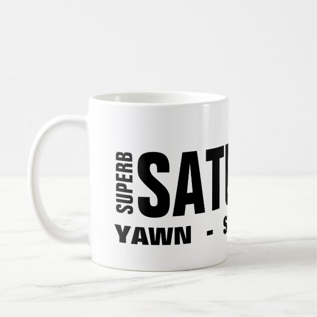 Caneca de Café de Sábado (Esquerda)