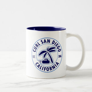 Caneca de café de San Diego da onda