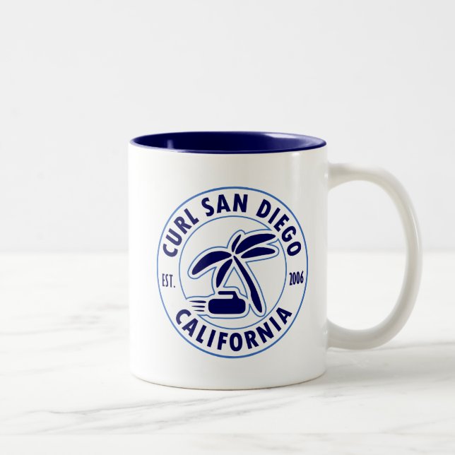 Caneca de café de San Diego da onda (Direita)