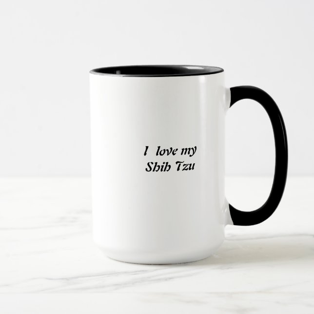 Caneca de café de Shih Tzu (Direita)