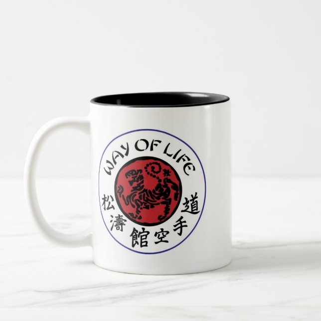 Caneca de café de Shotokan do modo de vida (Esquerda)