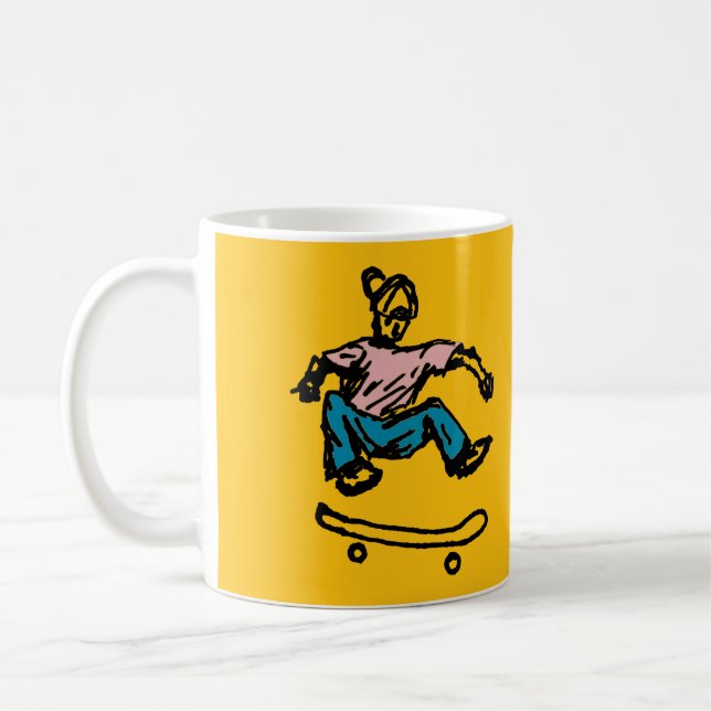 caneca de café de skate (Esquerda)