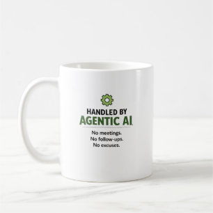 Caneca de Café de Tecnologia Divertida com Agentic
