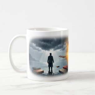 Caneca De Café De Tempestade a Esperança Iluminada pelo Sol Canec