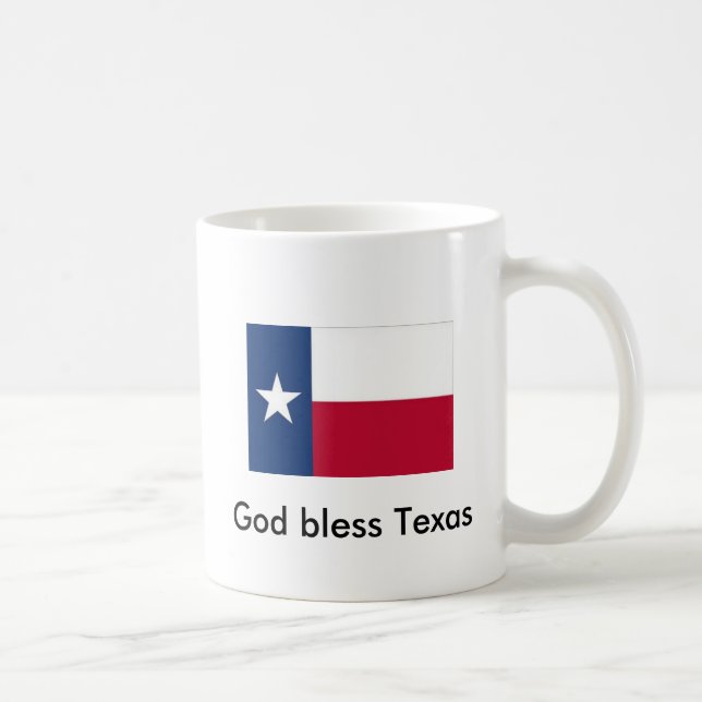 Caneca de café de Texas dos deus abençoe (Direita)