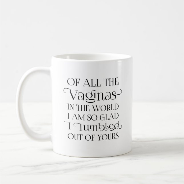 Caneca De Café De todas as Vaginas do Mundo, Mãe Engraçada (Esquerda)