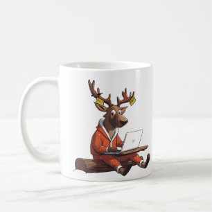 Caneca de Café de Trabalho Remoto Personalizada -