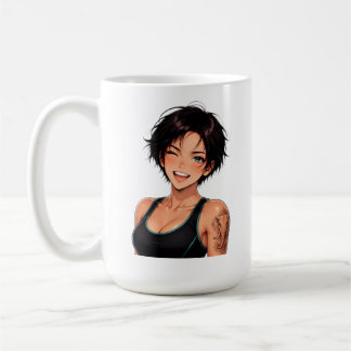 Caneca de Café de Treino de Academia de Garota de