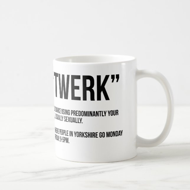 Caneca de café de "TWERK" (Direita)