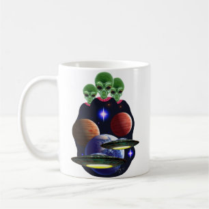 Caneca de café de UFO/alien