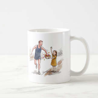 Caneca De Café Dê um High Five em Cada Criança Corredor Engraçado