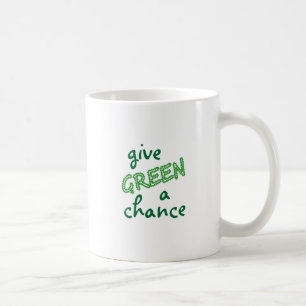 Caneca De Café dê uma chance ao GREEN
