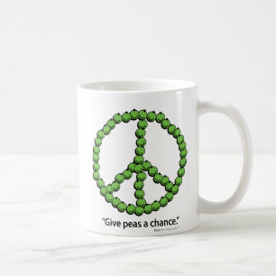 Caneca De Café Dê Uma Chance Ao Peas