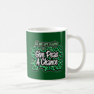 Caneca De Café Dê Uma Chance Ao Peas