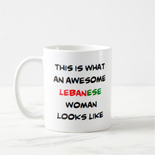 caneca de café de uma mulher líbia incrível
