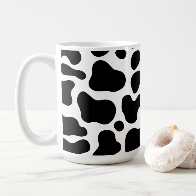 Caneca de café de vaca 15oz (Com Donut)