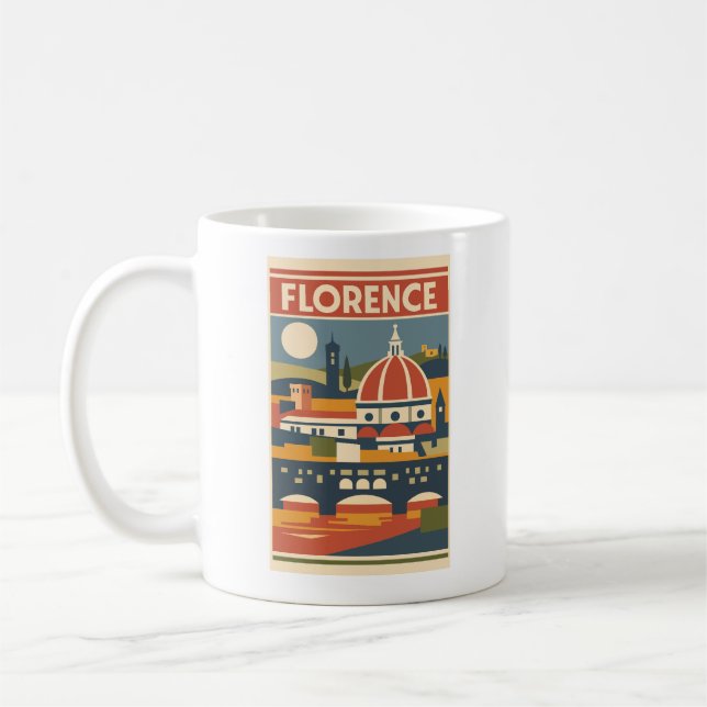 Caneca de Café de Viagem Antiga Catedral de Floren (Esquerda)