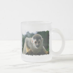 Caneca de café de vidro do macaco de aranha