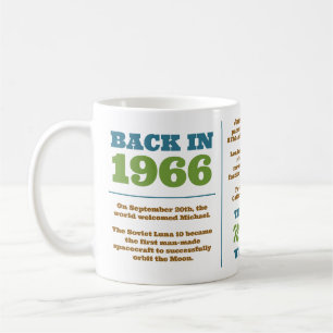 Caneca De Café De volta a 1966, Ano de Nascimento Personalizado
