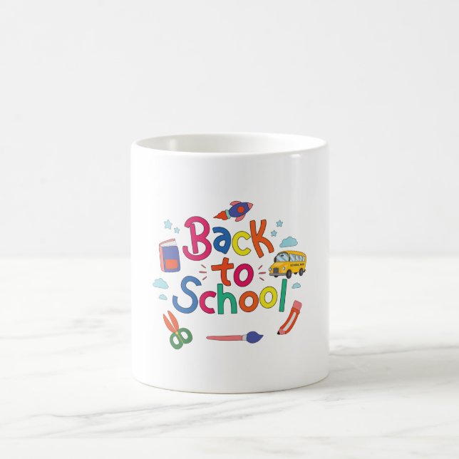 Caneca De Café De volta à escola (Centro)