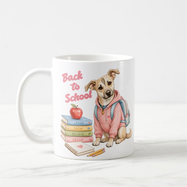 Caneca De Café De Volta à Escola com Lina (Esquerda)