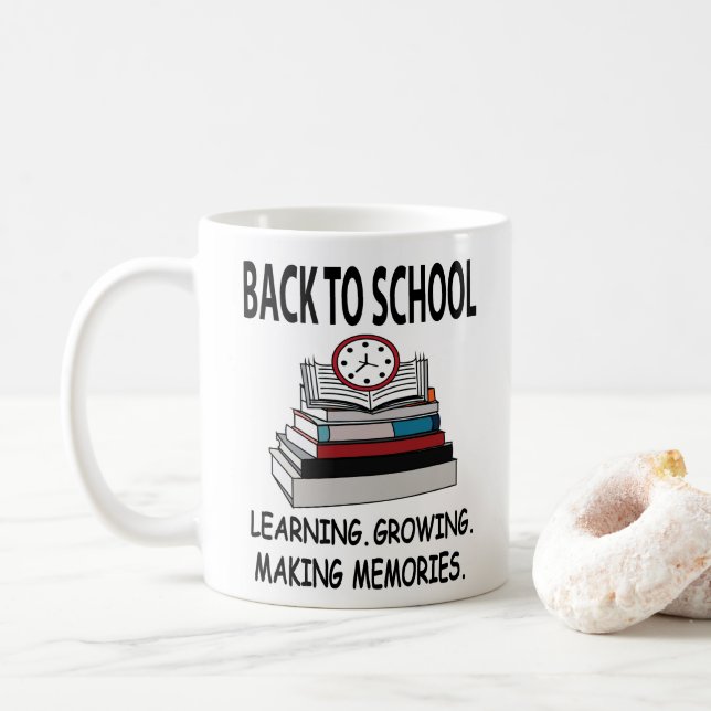 Caneca De Café De Volta à Escola Professor Aluno  (Com Donut)