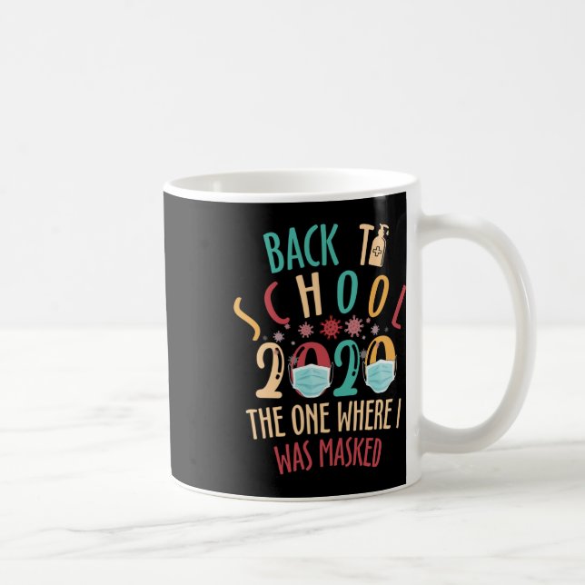 Caneca De Café De Volta À Escola Trabalho Em Quarto A Partir De C (Direita)