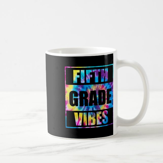 Caneca De Café De Volta à Escola Vibes da 5ª Série Primeiro Dia d (Direita)