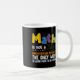 Caneca De Café De Volta À Matemática Na Escola Não É Um Espectado
