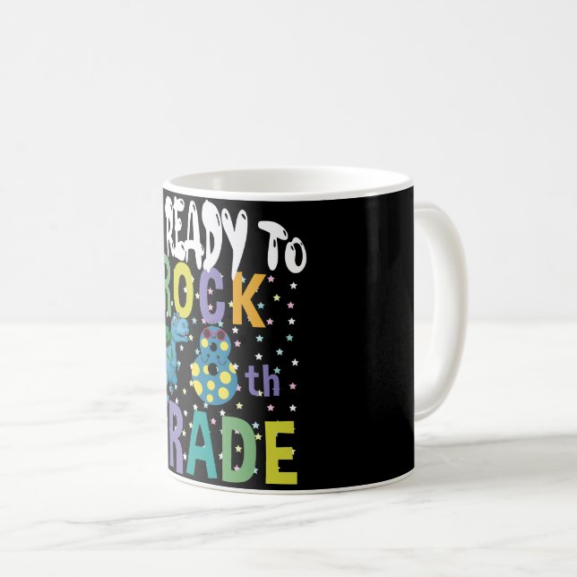 Caneca De Café De Volta às Aulas Estou Pronto Para Balançar 8ª Sé (Frente Esquerda)