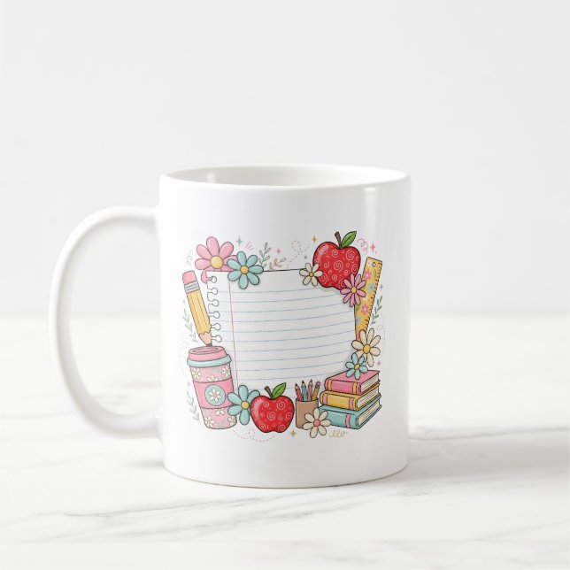 Caneca De Café De volta às aulas Professor favorito (Esquerda)