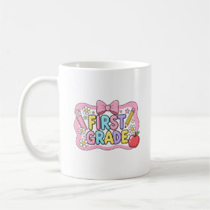 Caneca De Café De Volta Para A Primeira Classe Da Equipe 1rua Alô