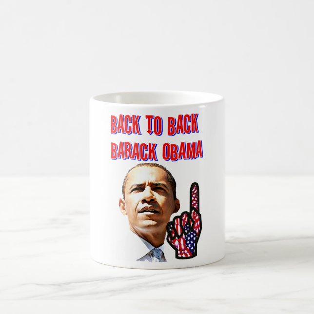 Caneca De Café De Volta Para Trás, Presidente Barack Obama_ (Centro)