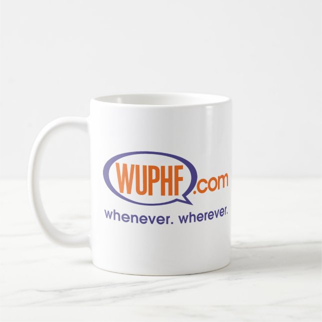 caneca de café de WUPHF.com (Esquerda)