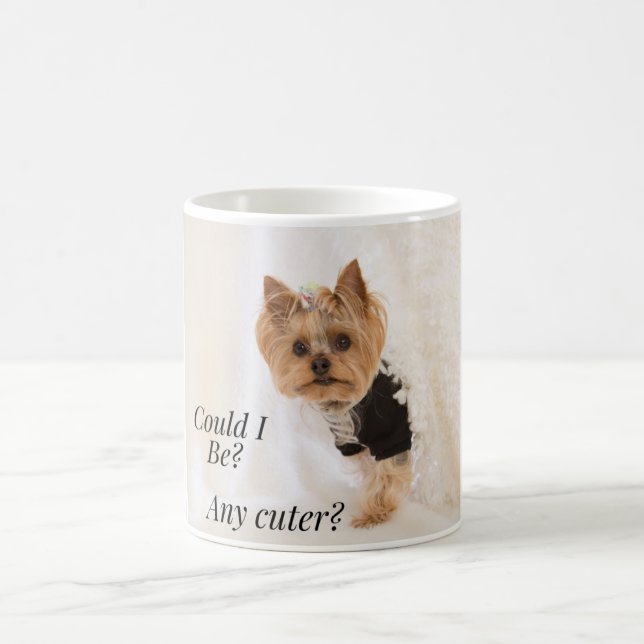 Caneca de Café de Yorkie Bebê Fofo – Será que Eu P (Centro)