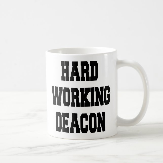Caneca De Café Deacon de Trabalho do duro (Direita)