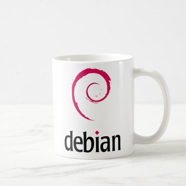 Caneca De Café Debian (Direita)