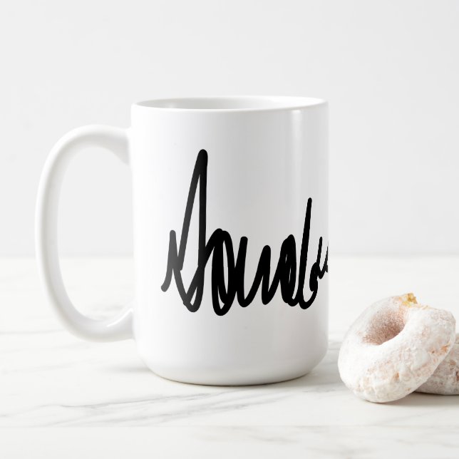 Caneca De Café Decano de Assinatura de Trump (Com Donut)