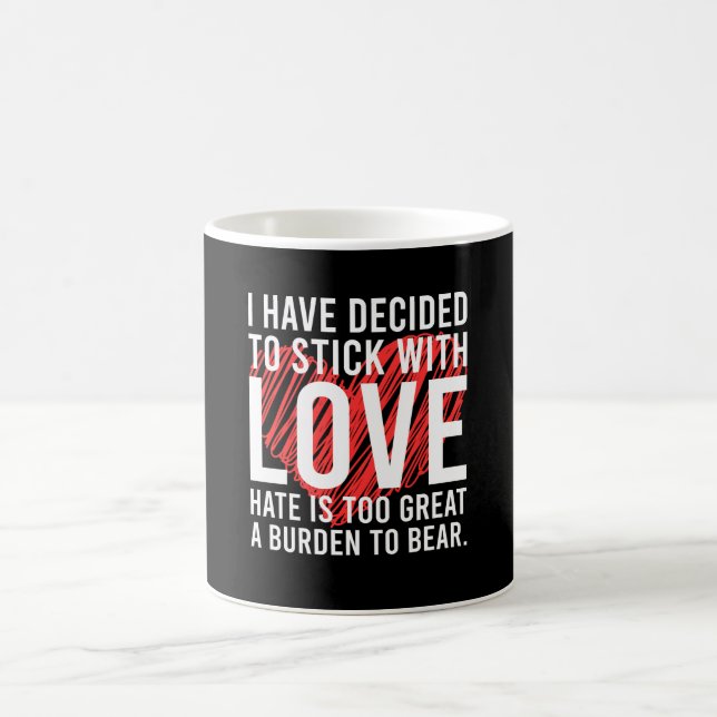 Caneca De Café Decidi ficar com amor - Q motivacional (Centro)