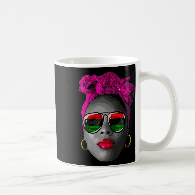 Caneca De Café Décima Sétima Camisas Mulheres Afro-Dama Droga Rai (Direita)