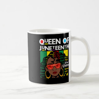 Caneca De Café Décima Sétima Rainha Negra Melanina Magia Sista Wo